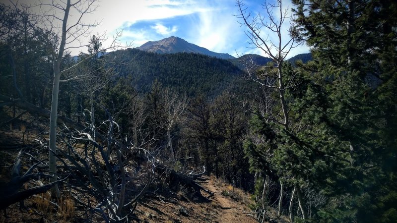 Pike's Peak from Manitou Reservoir Trail.