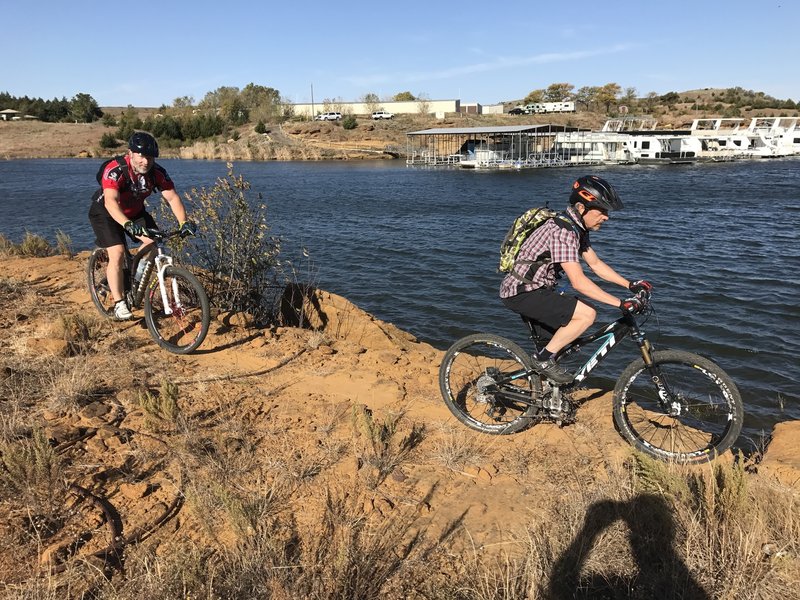 Riding around Bike Wash.