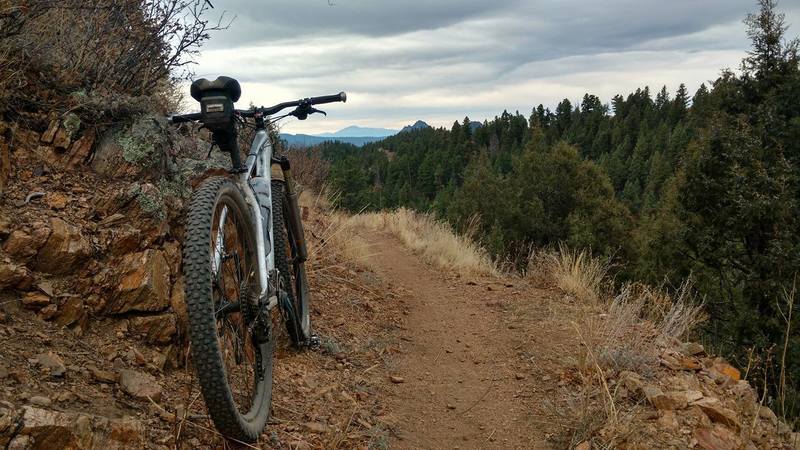 At the highest point looking north toward Pikes Peak.