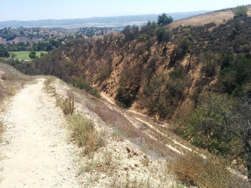 Looking down the switchbacks on the south side.