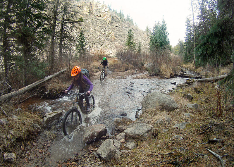 Agate Creek, one of the easier creek crossing. They get progressively harder and deeper.