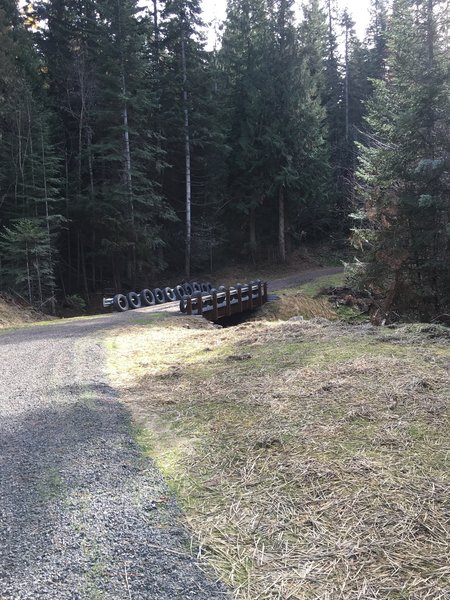 New bridge of California Creek headwaters.