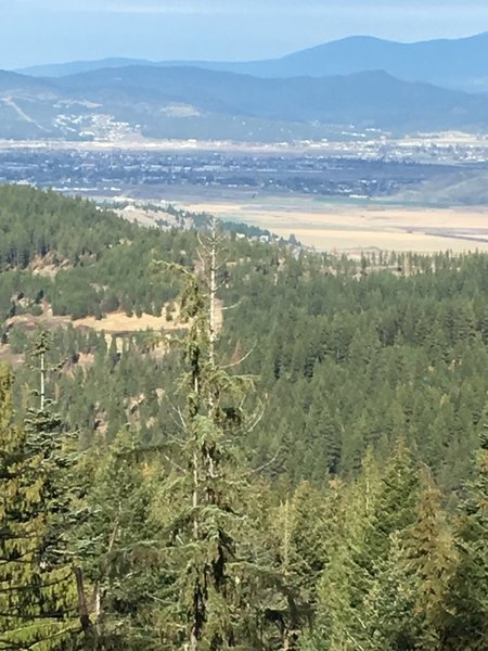 Great views of the Spokane Valley at the top.