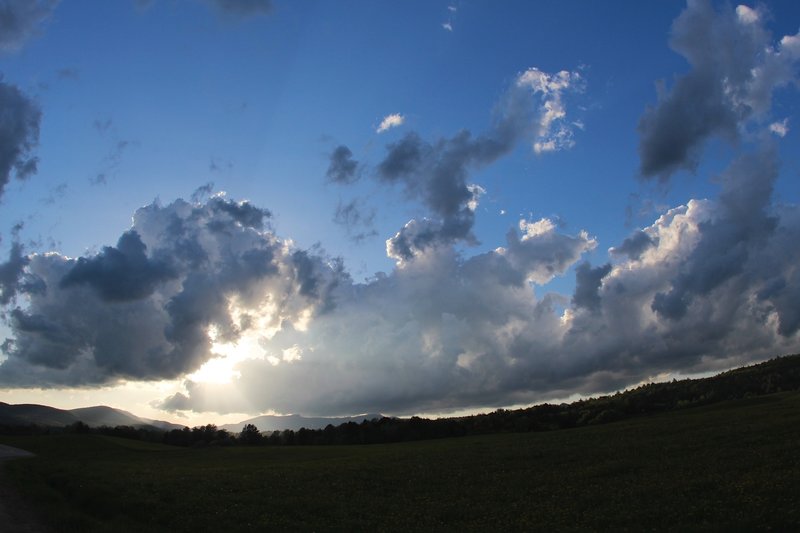 Sunset near Stowe, VT.