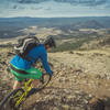 Leaving the summit of Morgan Butte.