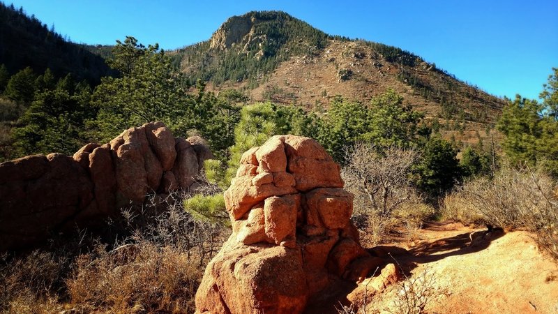 Blodgett Peak from the Ponderosa Trail.