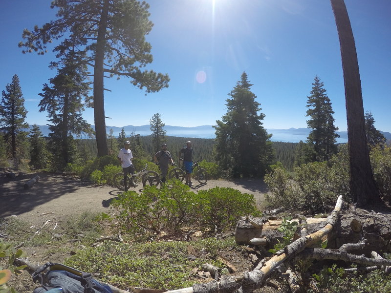 A quick rest at Inspiration Point.