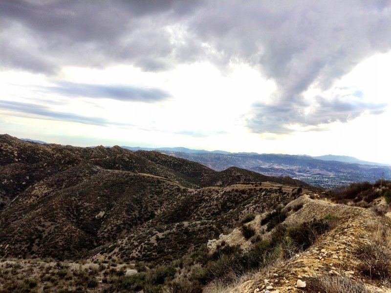 Start of downhill peak of the climbing..