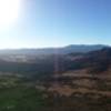 The view from the radio tower, looking down to the western platau