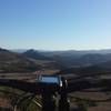 Going up the fire road, the entire plateau is opening up. Really pretty view!