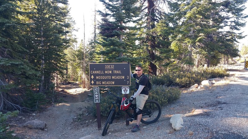 Start at the trailhead sign