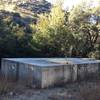 Water reservoir along Huachuca Canyon Road.