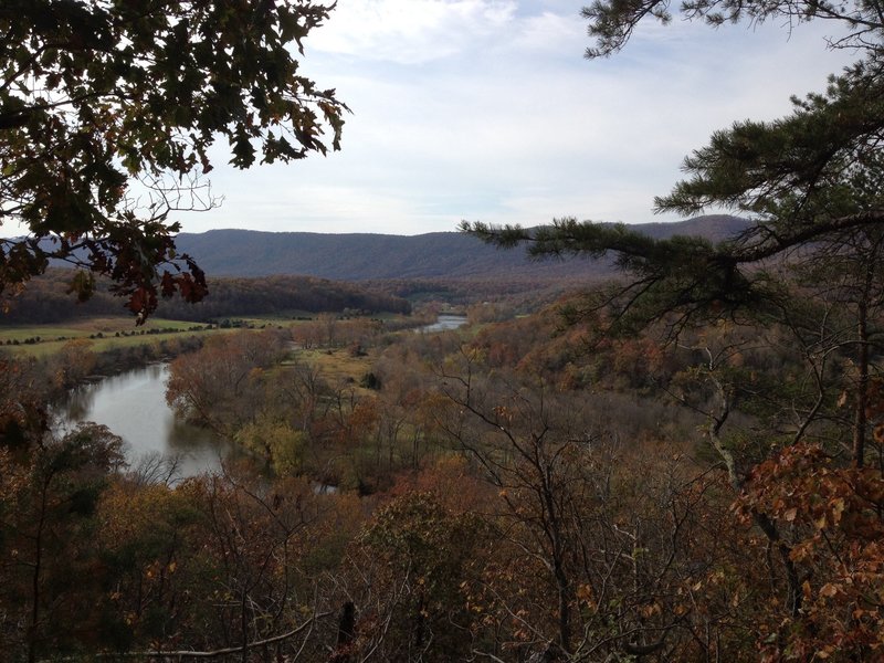 Great view from the trail in Andy Guest State Park looking out over the Shenandoah.