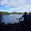 Enjoying the view on the Waldo Lake Trail.