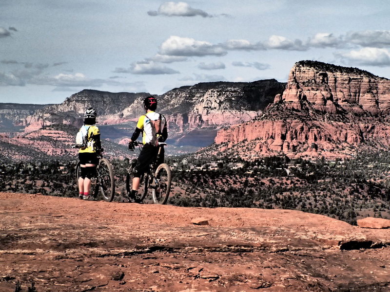 Taking a break to enjoy the incredible view in Sedona!