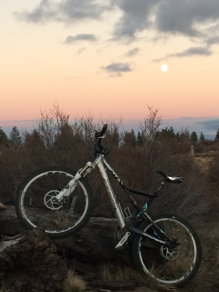 Moonrise on the high desert.