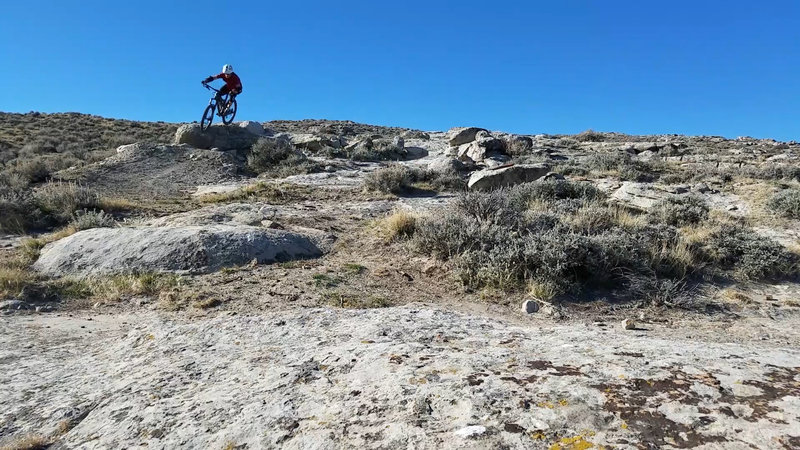 Rocks and drops and a lot of brake. What more could you want.