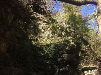 Natural hollow on Frisco.