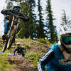 Getting a little hang-time on the top of Jackass, Silver Mountain Bike Park.