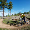 Charlie Sponsel races down the Esmeralda Trail at Beacon Hill.