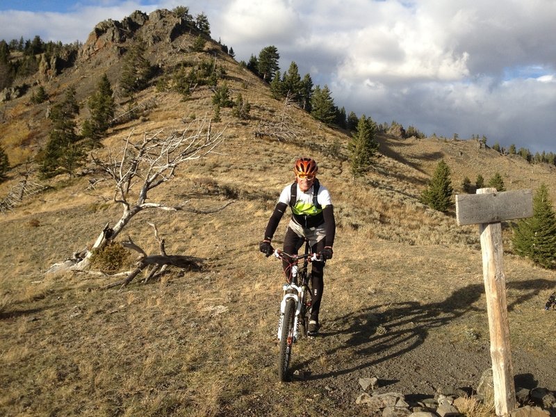 High up on the Windy Mountain trail.