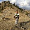 High up on the Windy Mountain trail.