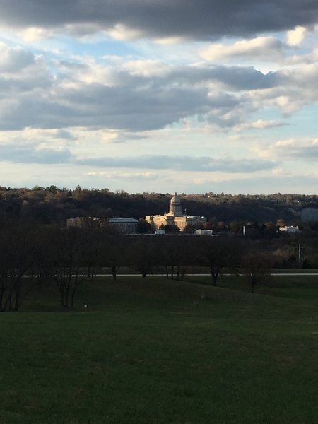 You can find a view of the capitol that is best a little off the trail.