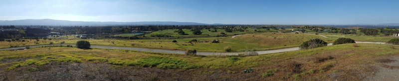 Panorama from Googleplex to the north from Vista Slope.