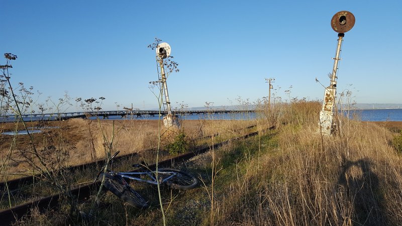 Abandoned railroad near Ravenswood Open Space.