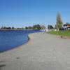 Beach on Shoreline Lake.