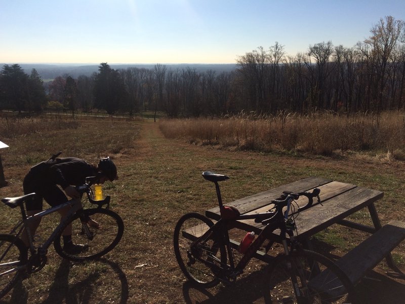 Looking out over the Delaware River towards Trenton