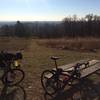 Looking out over the Delaware River towards Trenton