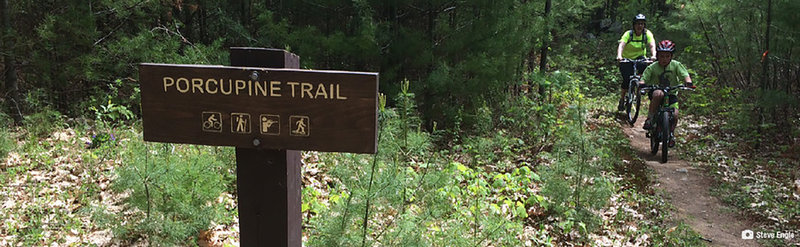 Crusing on Porcupine Path trail.