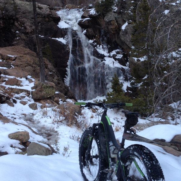 Ice and snow on this trail makes it treacherous!