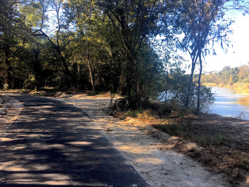 Peaceful ride along the river.