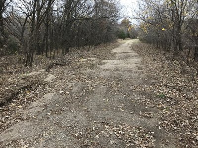 Trail is washed out here.  I should have got a closer picture, the ruts are deeper than they look in this pic.