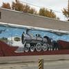 A neat mural where the Flint Hills Trail meets the Prairie Spirit Trail.