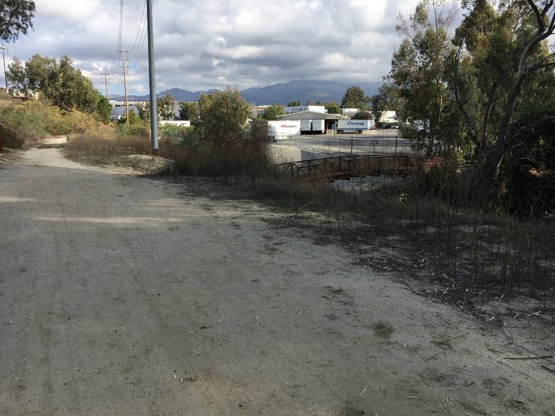 A dry and dusty Serrano Creek.