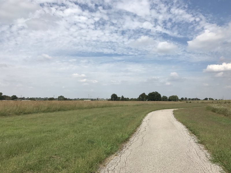 This is a nice path for kids to ride completely away from cars.