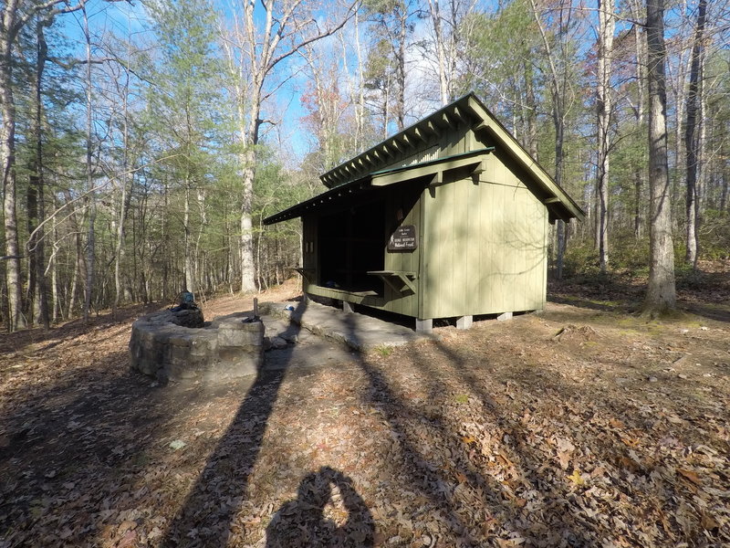 Little Crease Shelter. 4 bunks and has a spring nearby.