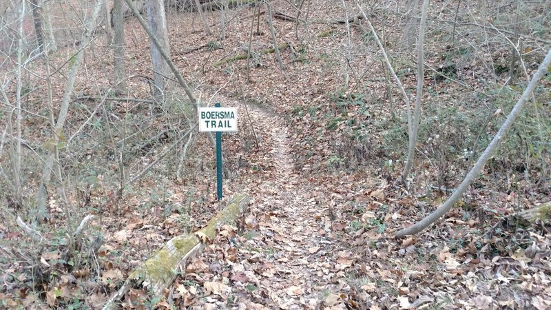 Boersma Trail sign