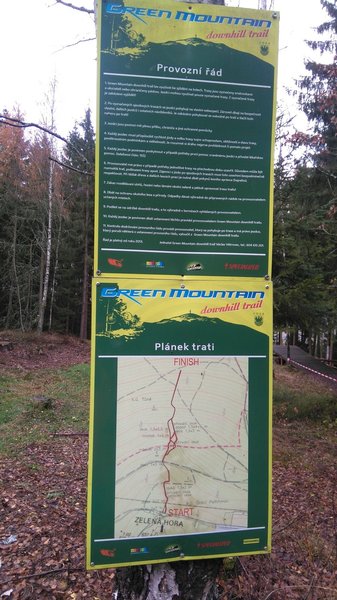 Green Mountain Downhill Trail Signage