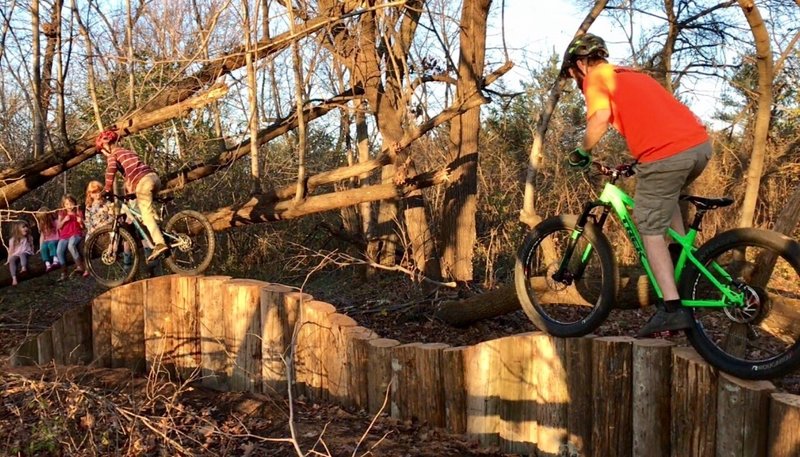 Riding the newest Technical feature with my 10 year old son Peter at Bertram on the Lochness Monster section!