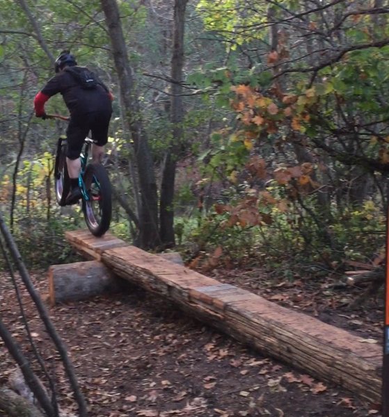 Testing the new Log Drop at the Creek!