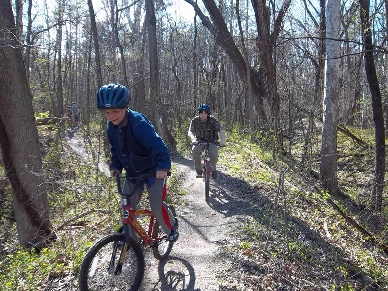 Boonville Bike Club members shredding the trail!