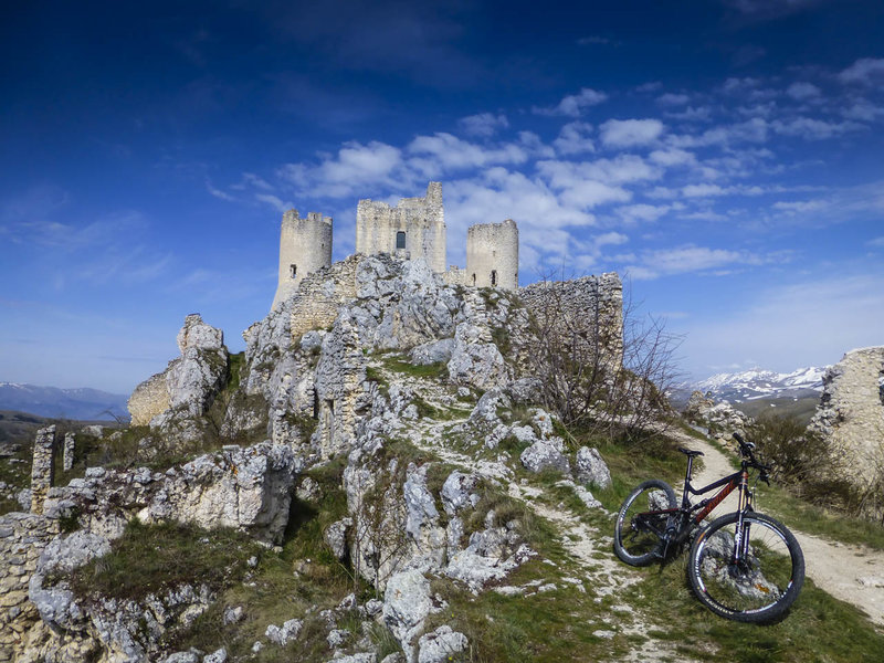 Visit the 1000 year old Rocca Calascio as you're passing through the Campo Imperatore (Emperor's Field).