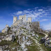 Visit the 1000 year old Rocca Calascio as you're passing through the Campo Imperatore (Emperor's Field).