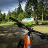 Watching the freeriders at Buzzard's Nest in Glentress