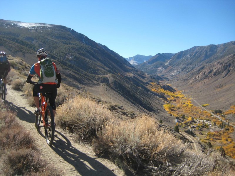 Habeggers Climb above the fall colors.