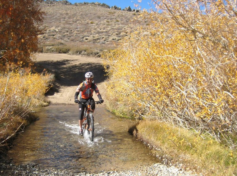 Creek crossing along the Coyote Valley Road.